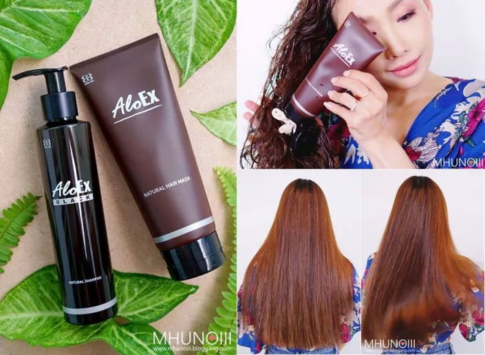 Review : AloEx Black Shampoo & Natural Hair Mask ลดปัญหาผมร่วงด้วยแฮร์แคร์สูตรธรรมชาติไม่ผสมซิลิโคน